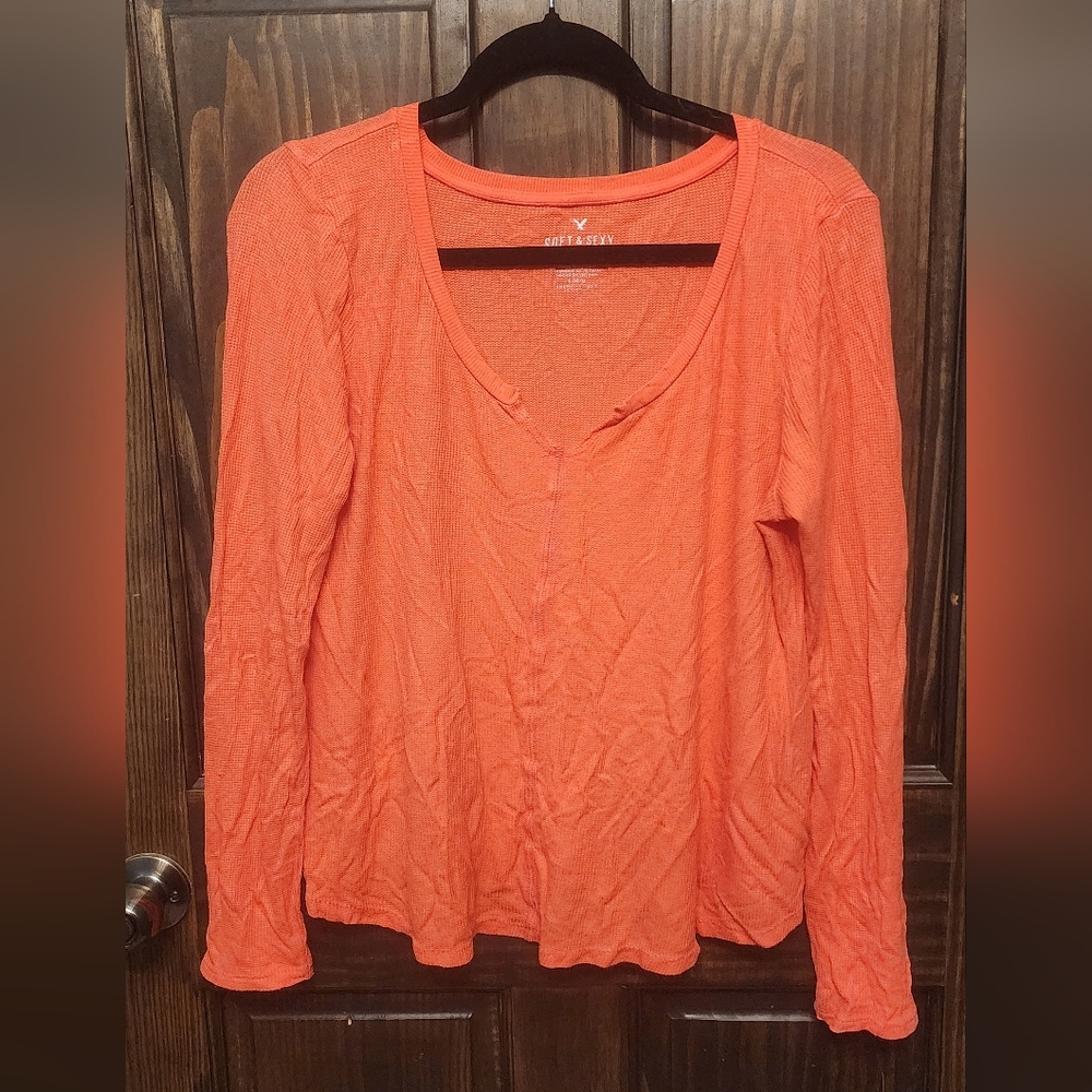 AE Soft & Sexy Waffle Long Sleeve